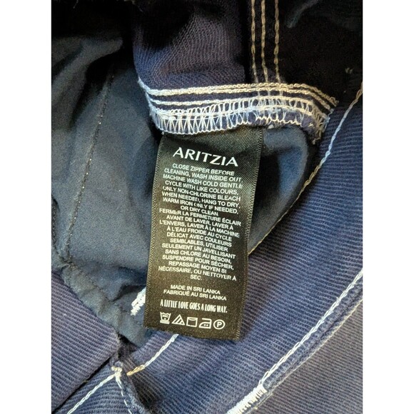 Aritzia TNA Admiral Dark Blue Greenwich Pant High-Rise Carpenter Jeans Size 2 - Picture 6 of 14